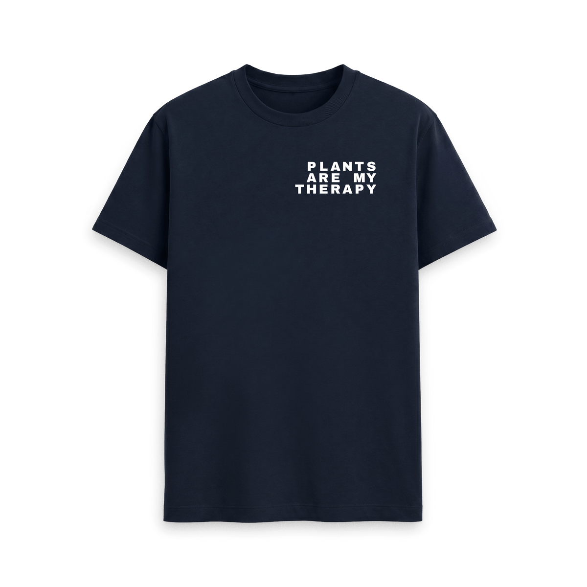 Navy Blue Printed T-shirt Front