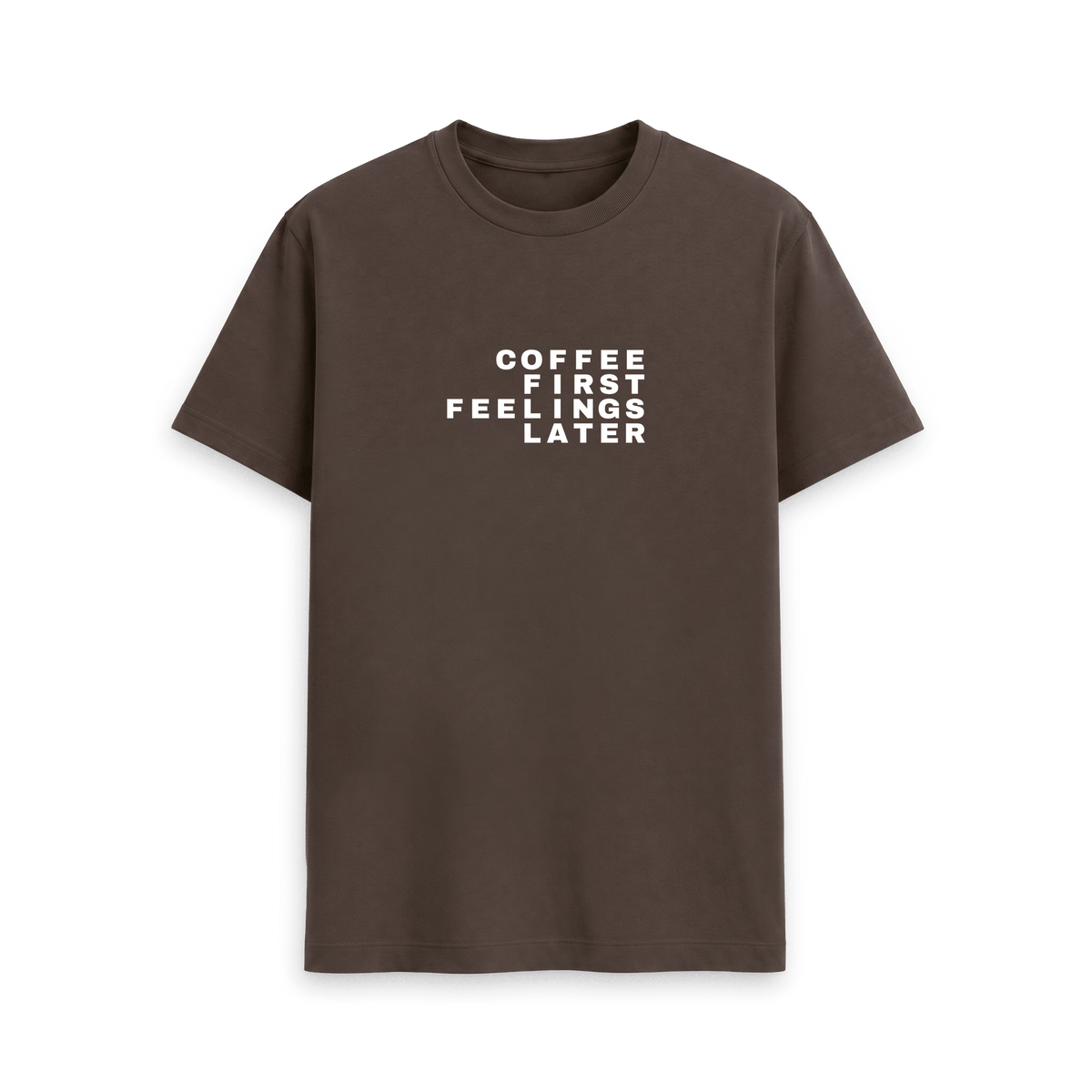 Chocolate Printed T-shirt Front