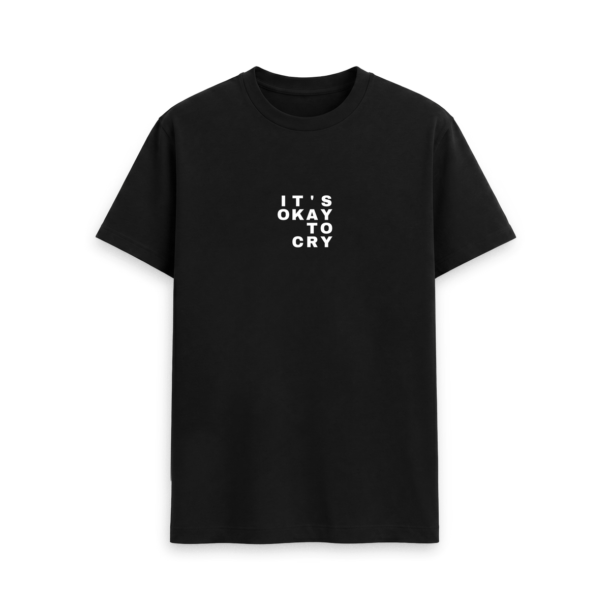 Black Printed T-shirt Front