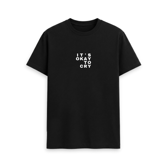 Black Printed T-shirt Front