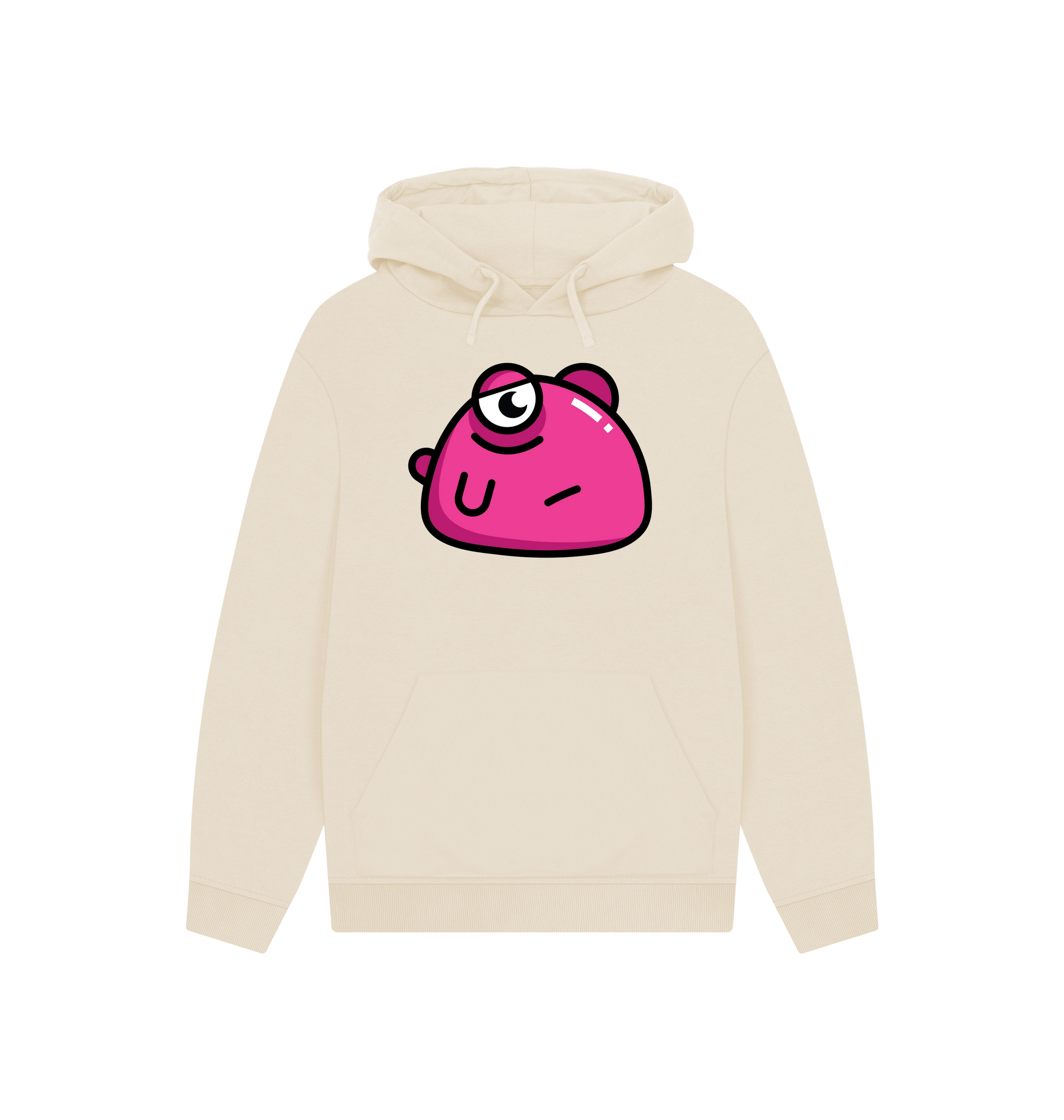 Oat Printed Hoody Front