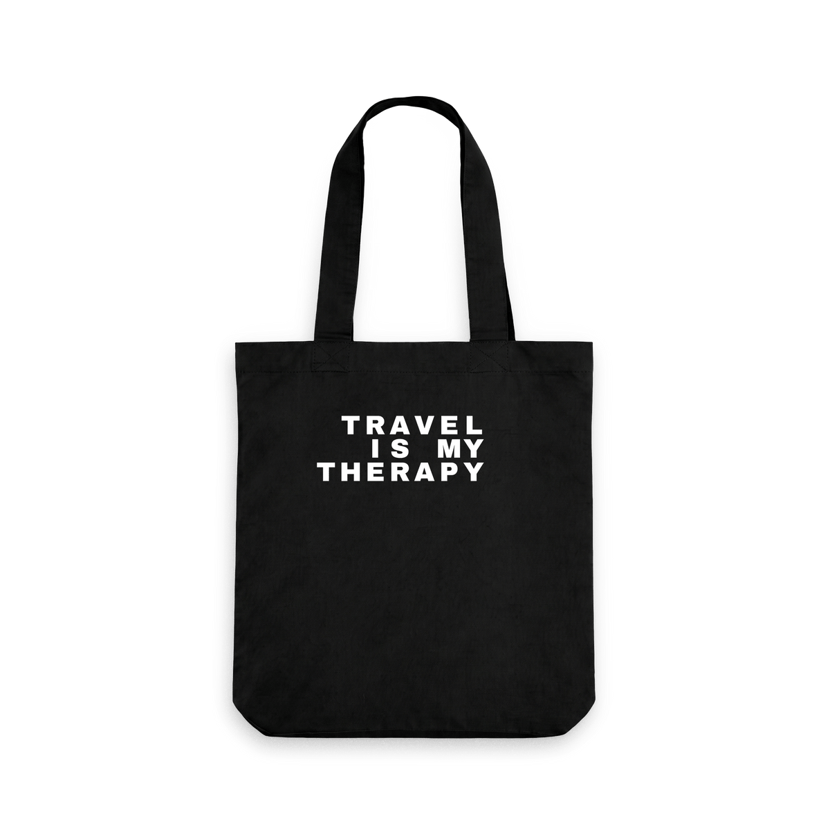 Black Printed Bag Front