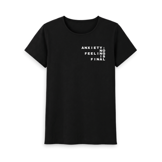 Black Printed T-shirt Front