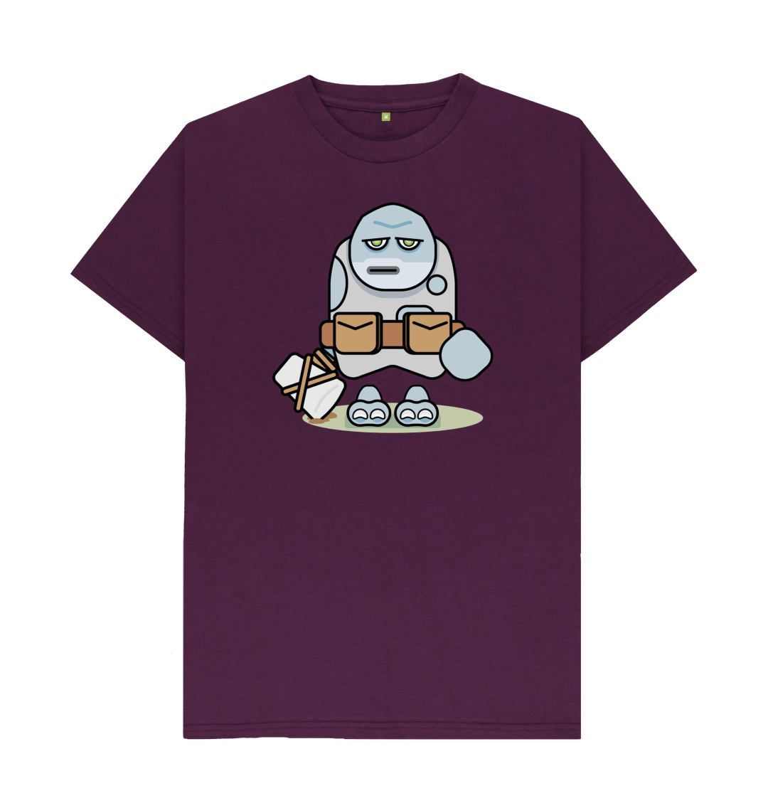Purple Organic Cotton Troll Orc Men's T-Shirt