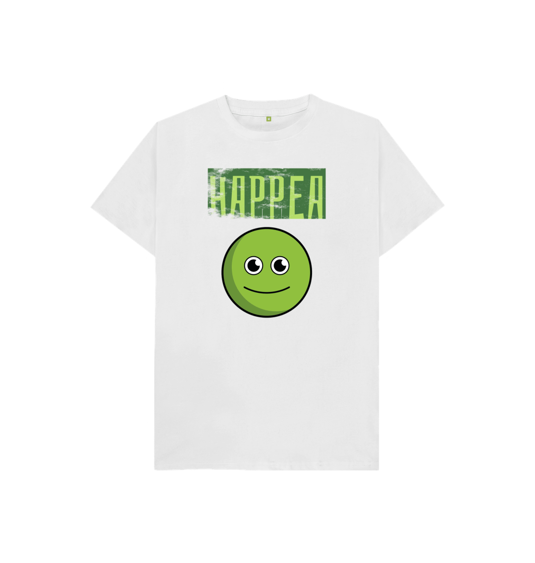 White Organic Cotton Happea Mental Health Clothing Children's T-Shirt
