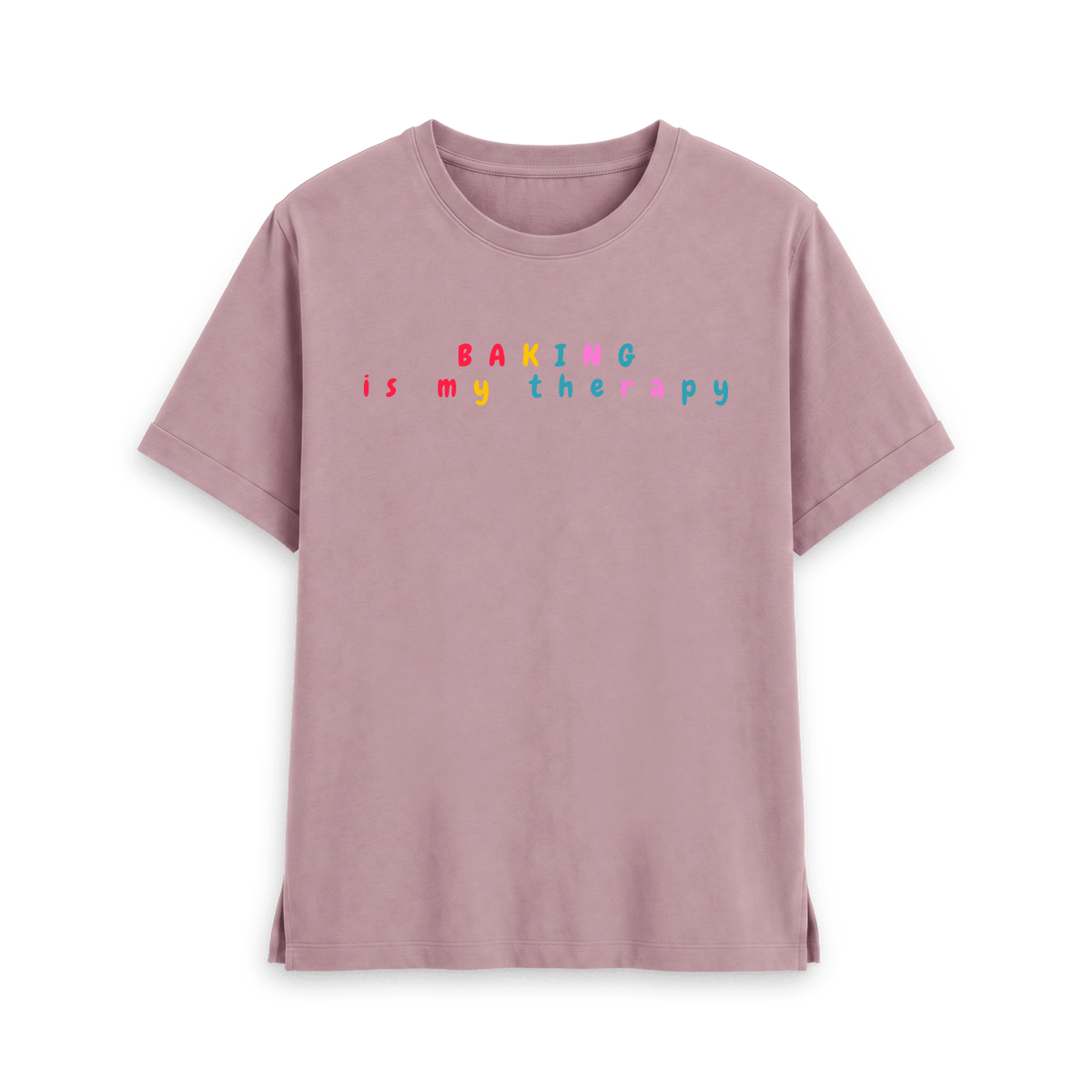 Mauve Printed T-shirt Front