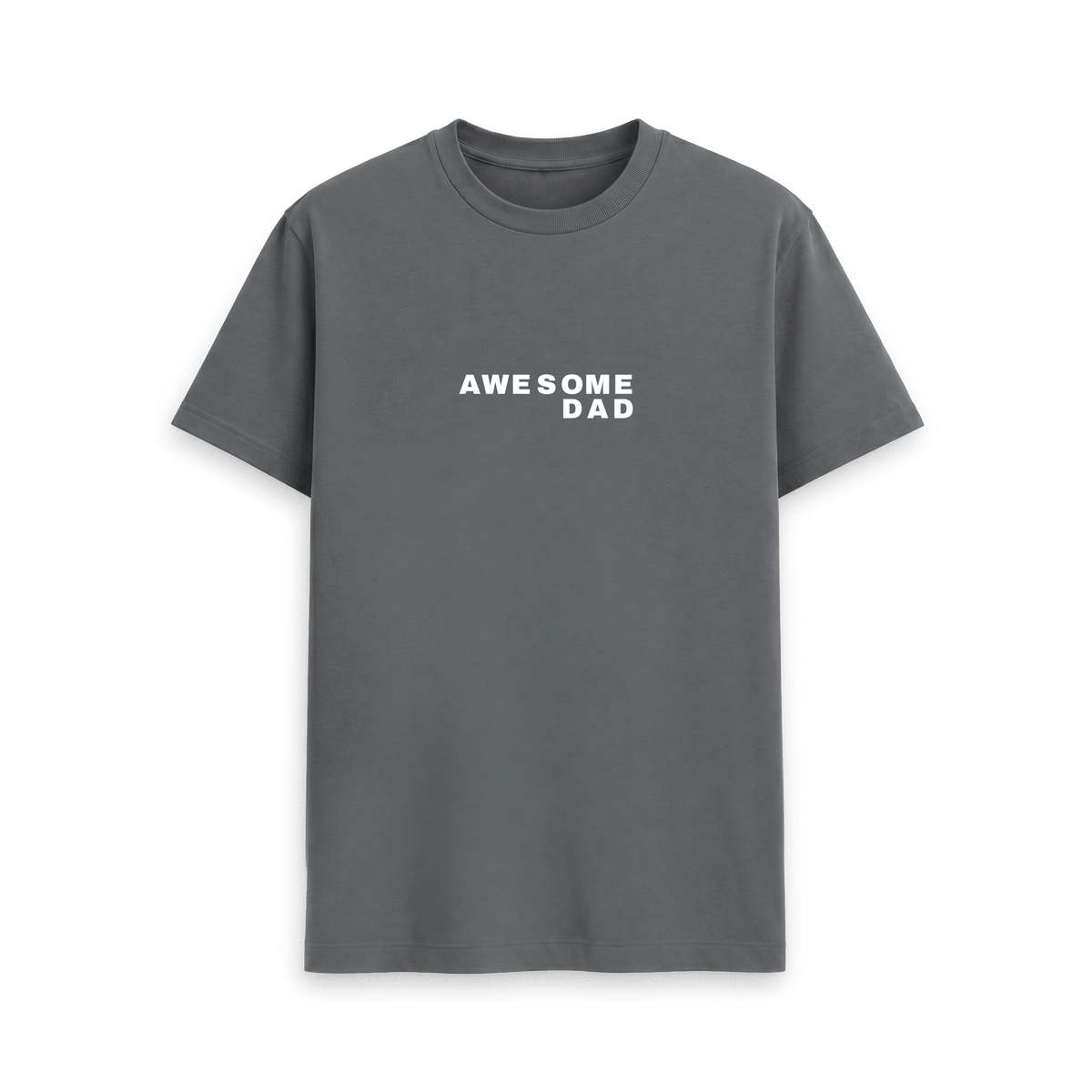 Slate Grey Printed T-shirt Front