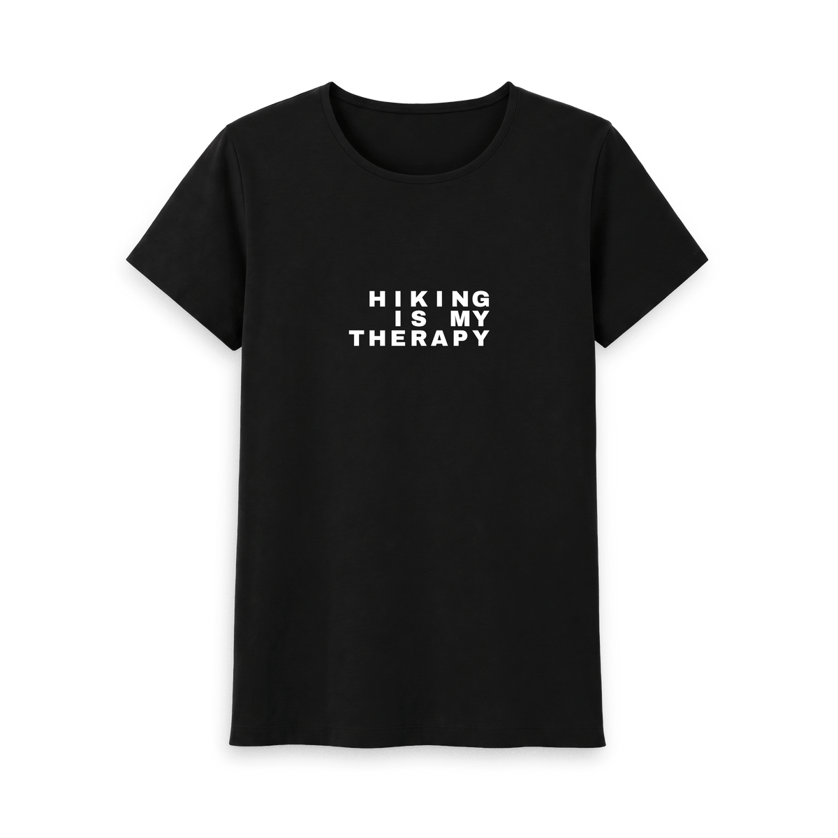 Black Printed T-shirt Front