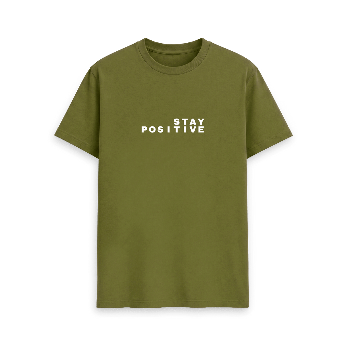 Moss Green Printed T-shirt Front