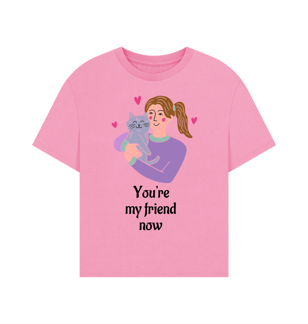 Rose Pink Printed T-shirt Front