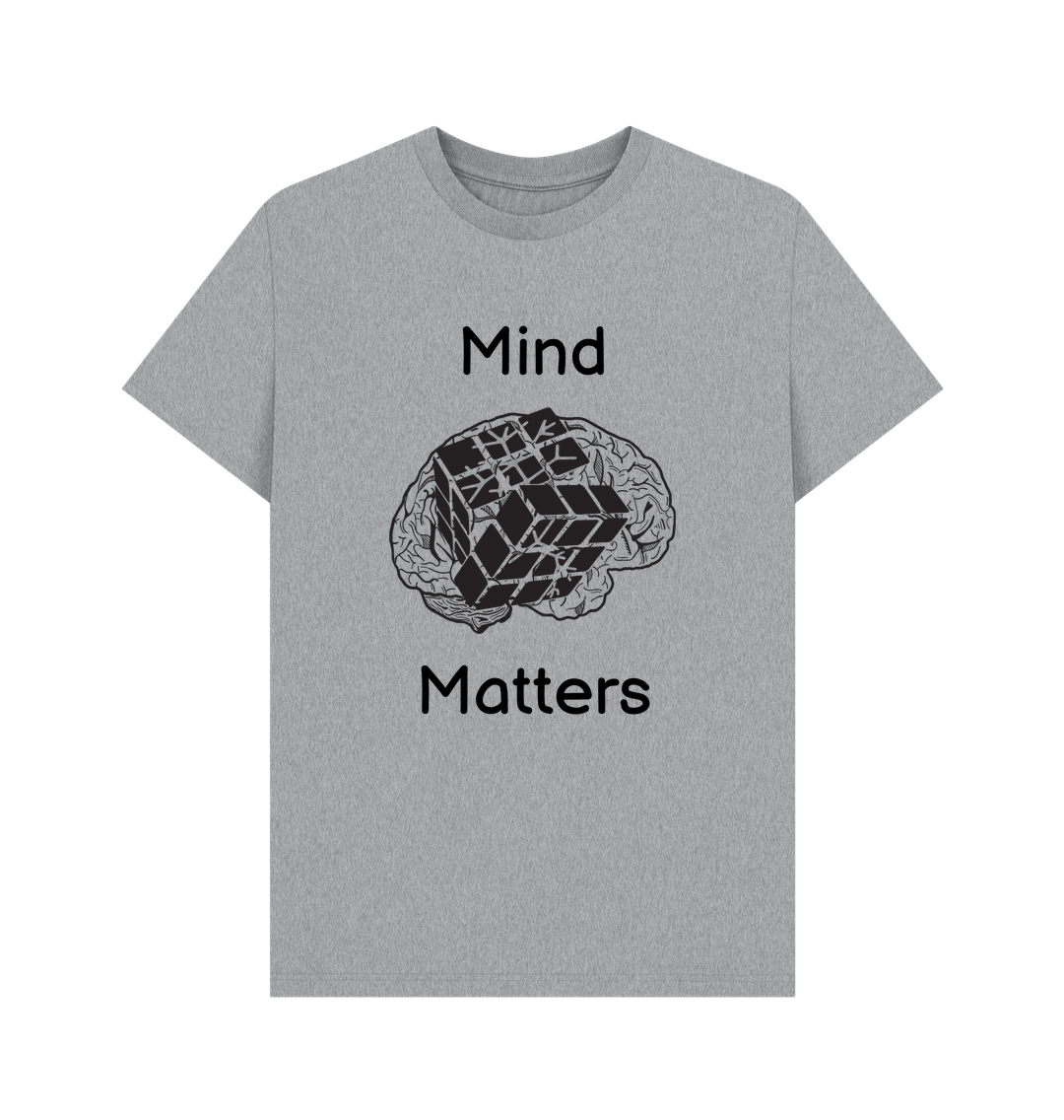 Athletic Grey Mind Matters Men's Mental Health Organic Cotton T-Shirt