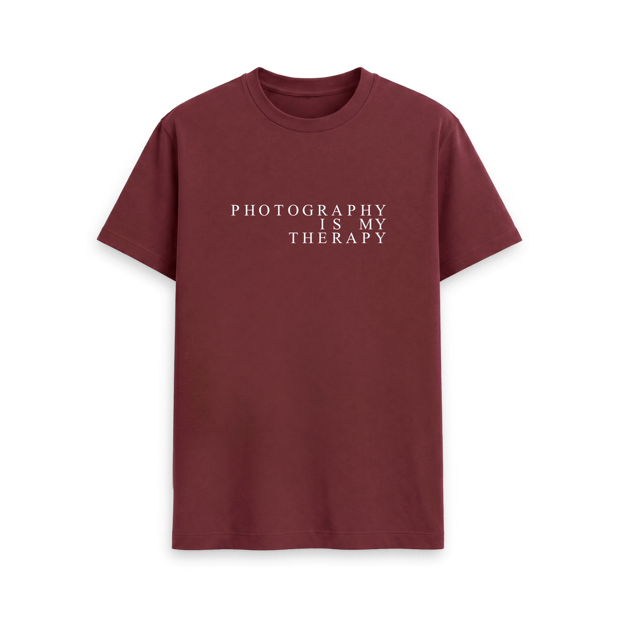 Red Wine Printed T-shirt Front