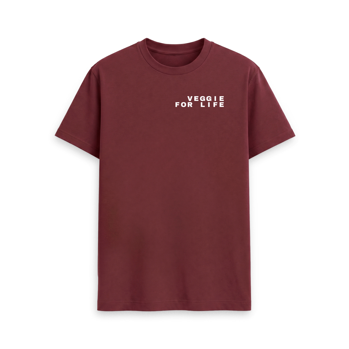 Red Wine Printed T-shirt Front