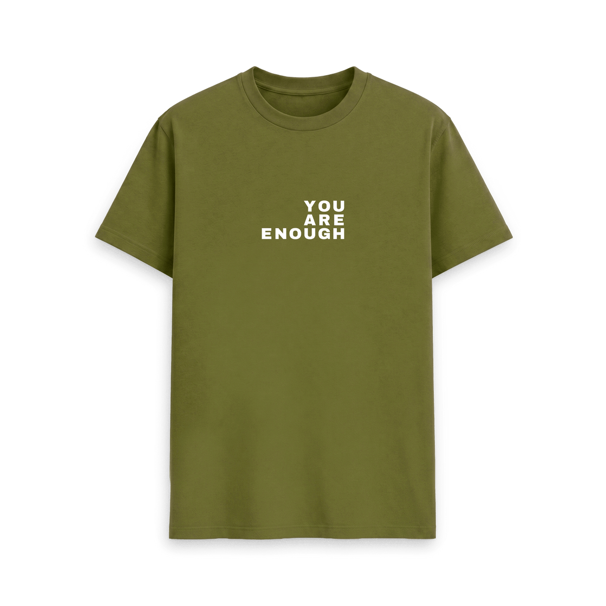 Moss Green Printed T-shirt Front