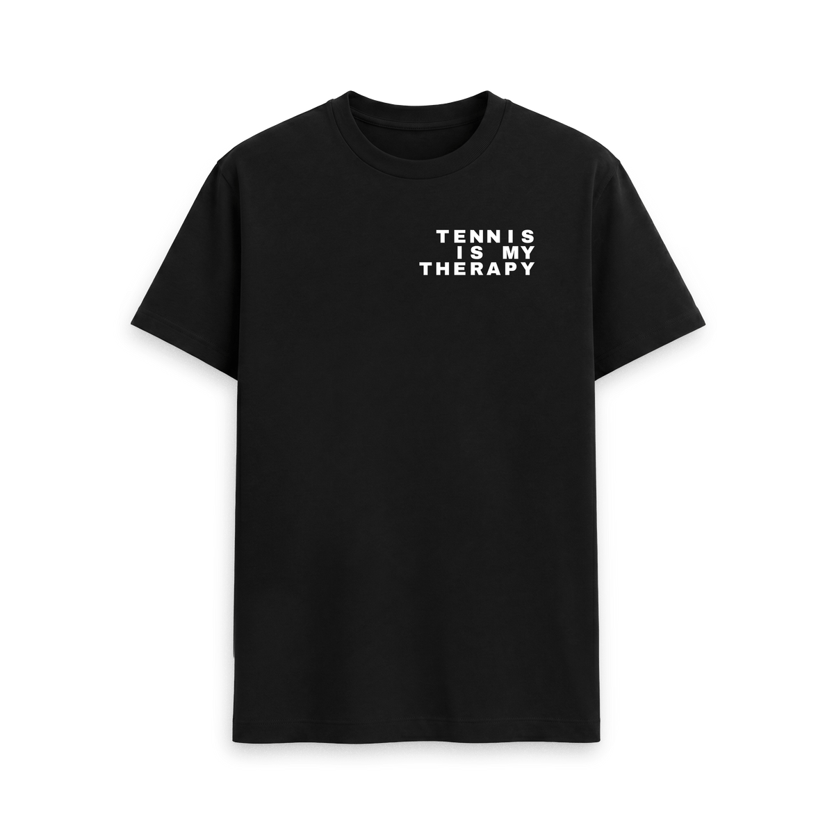 Black Printed T-shirt Front