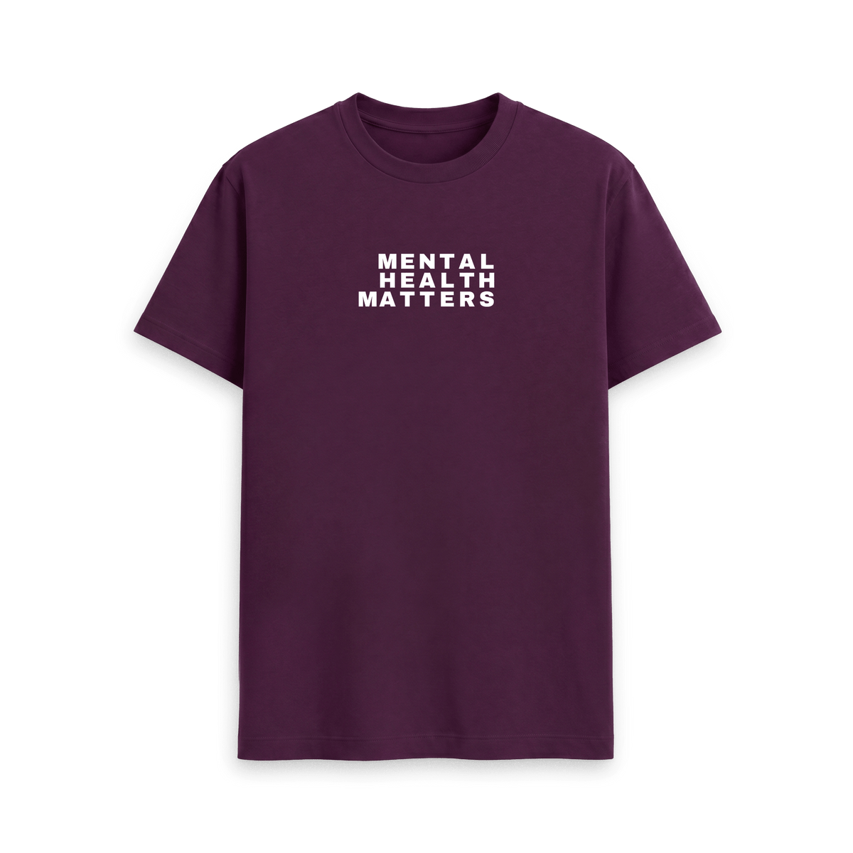 Purple Printed T-shirt Front