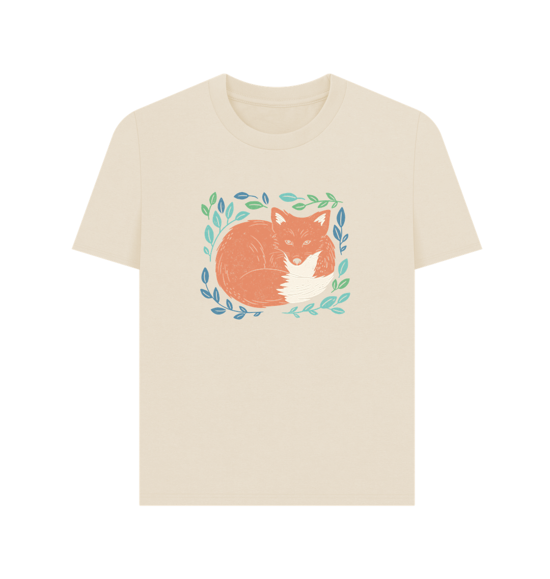 Oat Art Fox Organic Cotton Women's T-Shirt