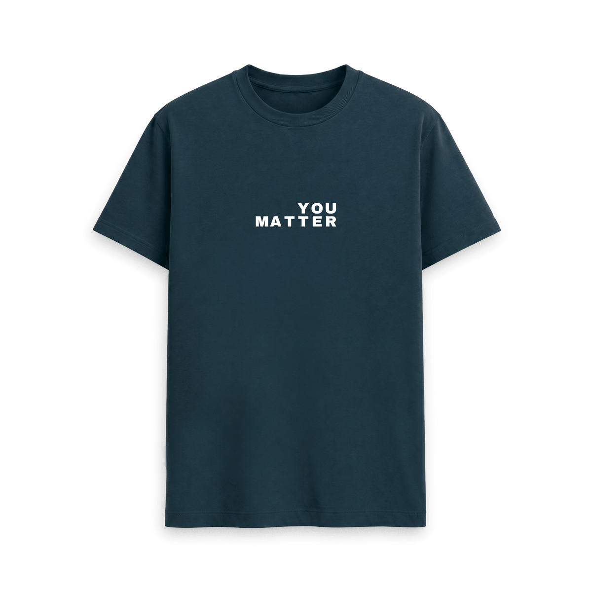 Denim Blue Printed T-shirt Front