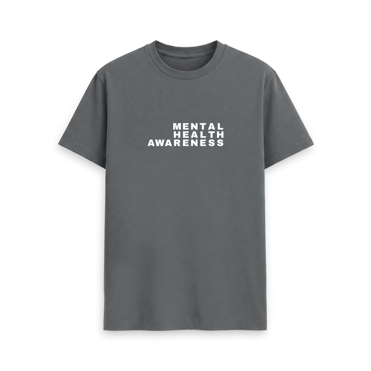 Slate Grey Printed T-shirt Front