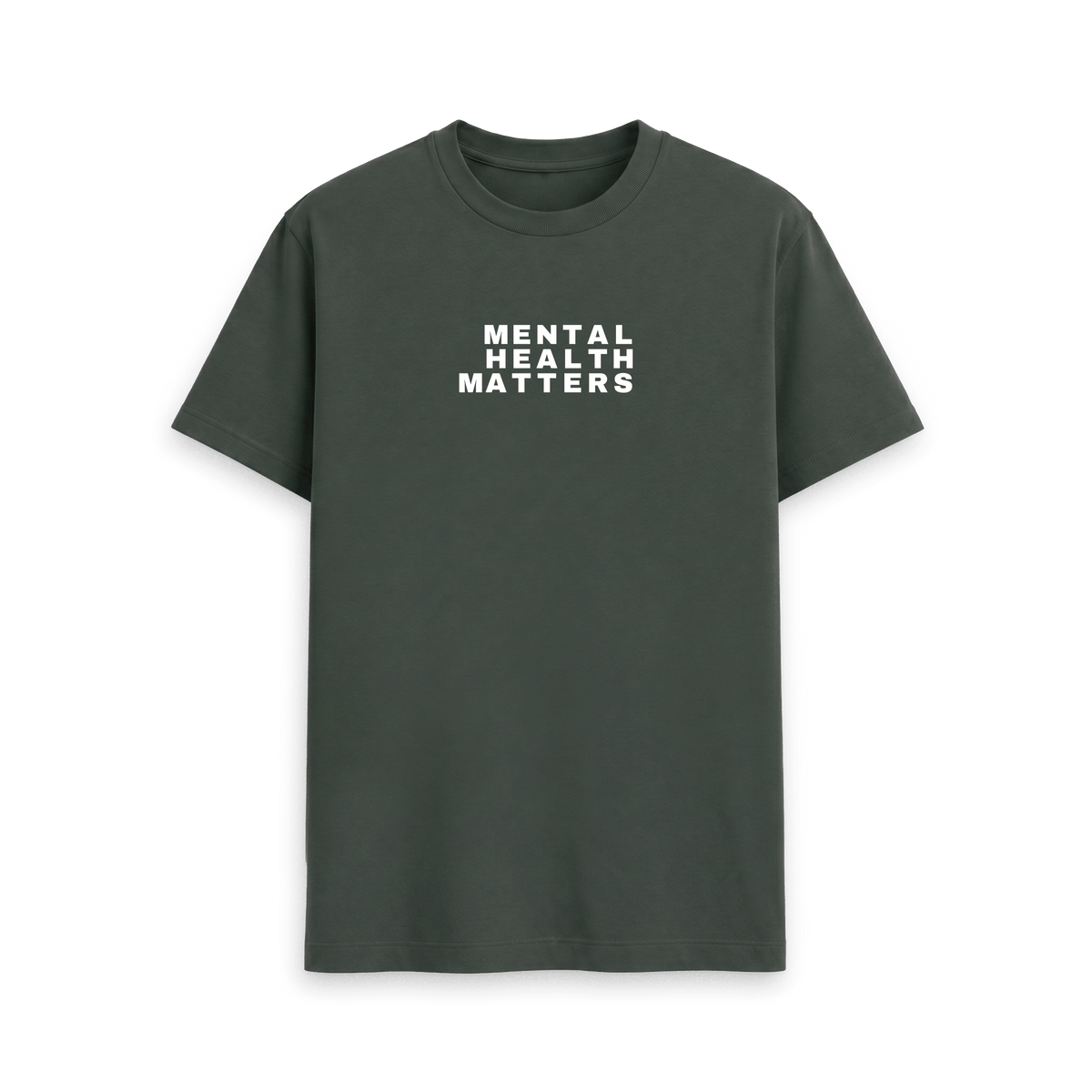 Dark Grey Printed T-shirt Front