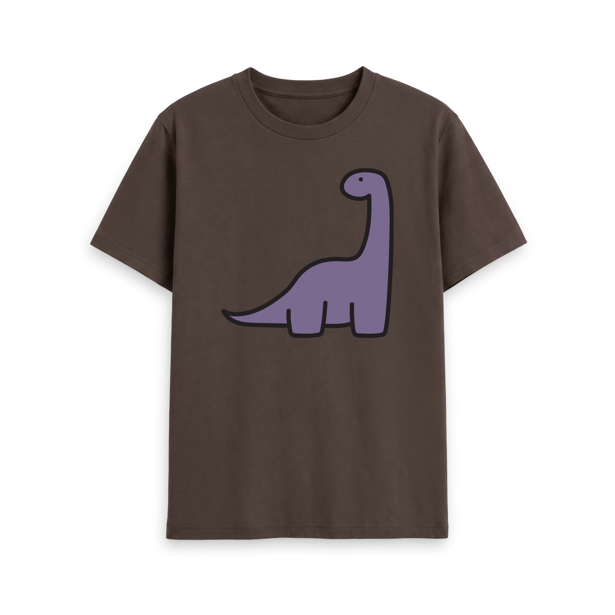 Chocolate Printed T-shirt Front