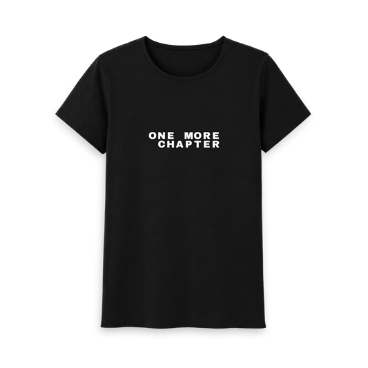 Black Printed T-shirt Front