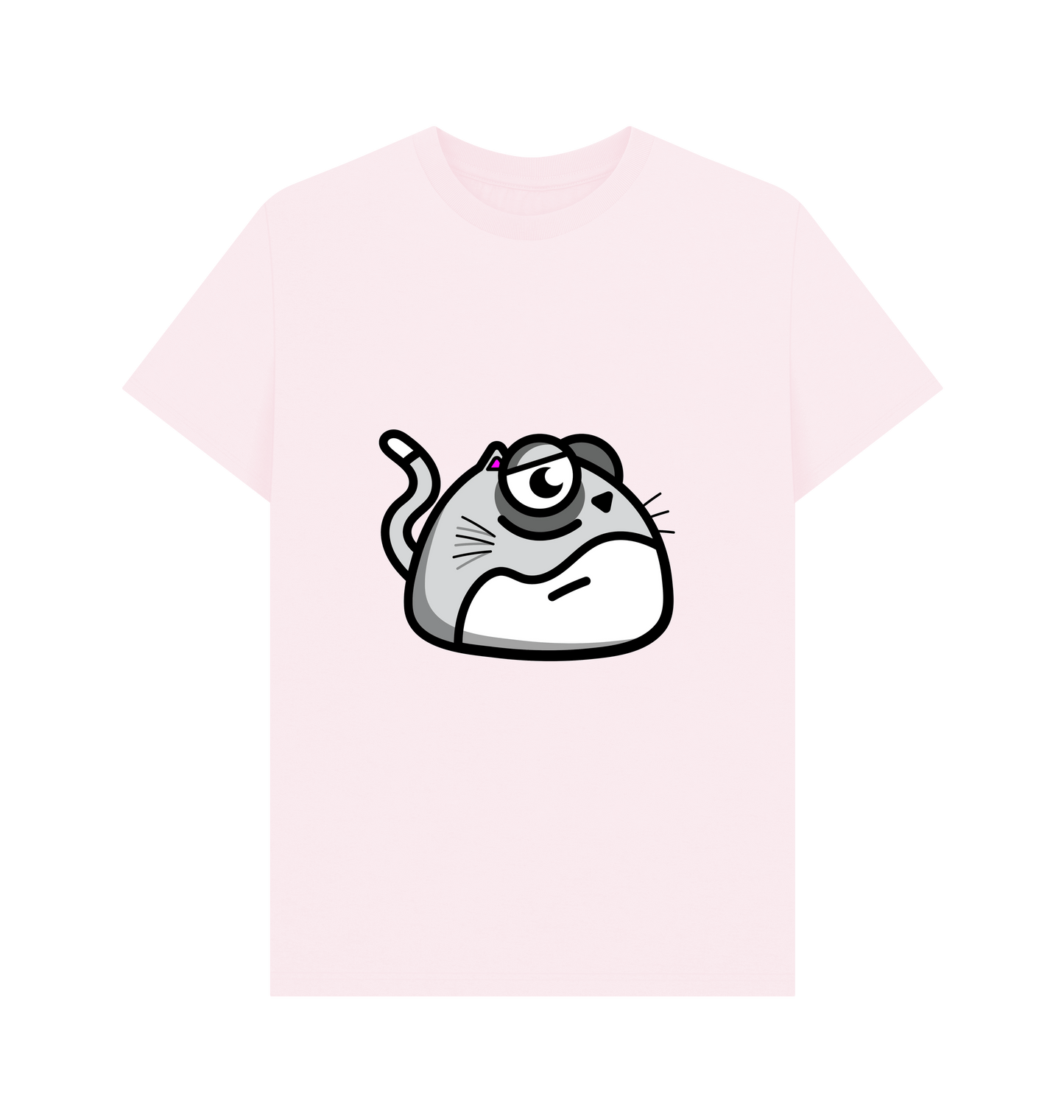 Pink Printed T-shirt Front