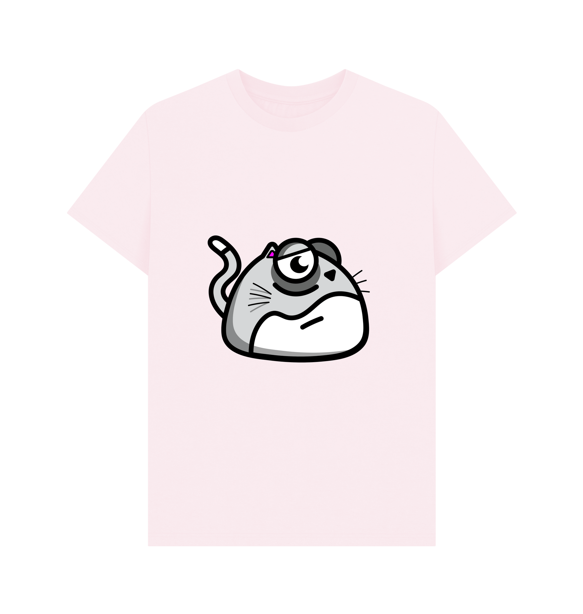 Pink Printed T-shirt Front