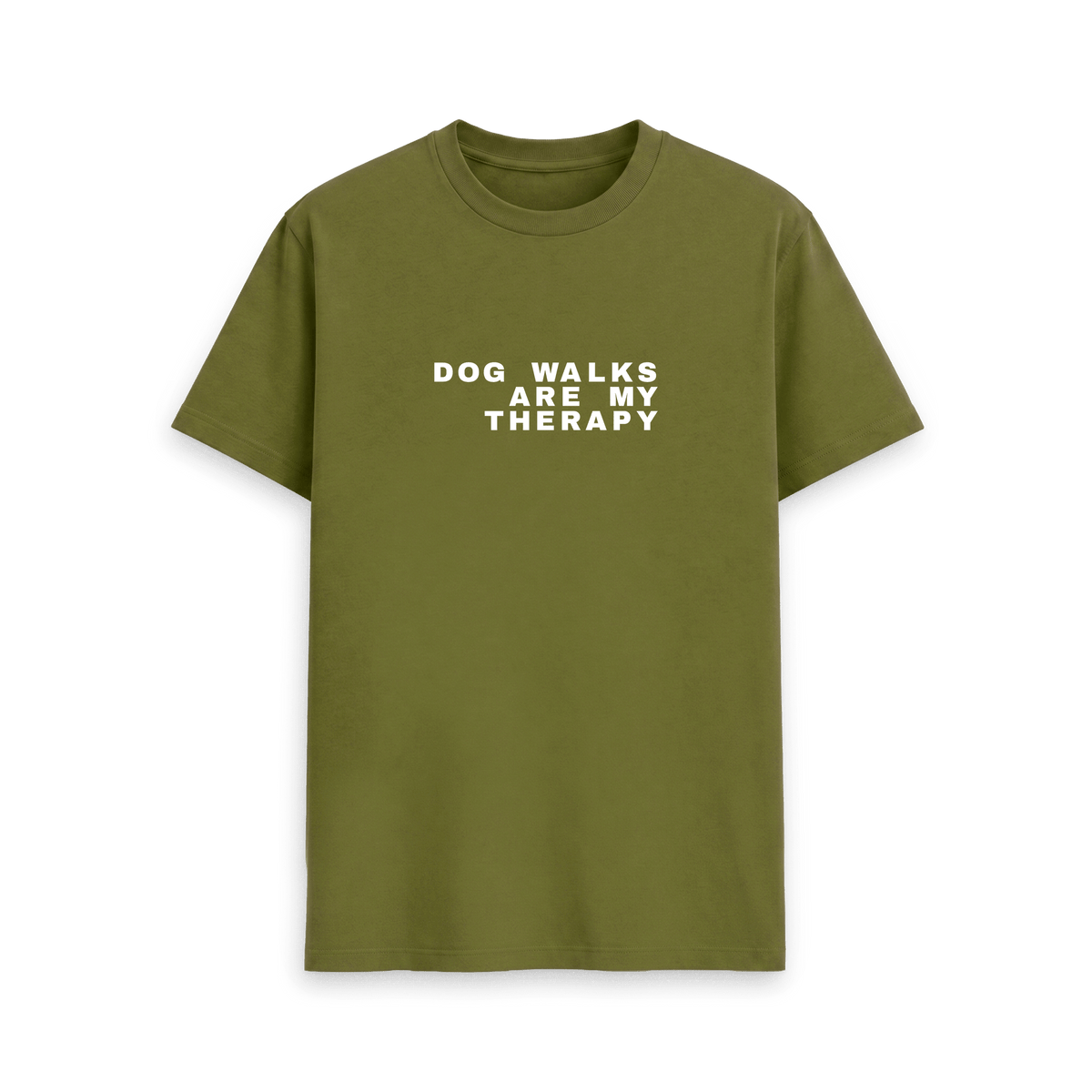 Moss Green Printed T-shirt Front