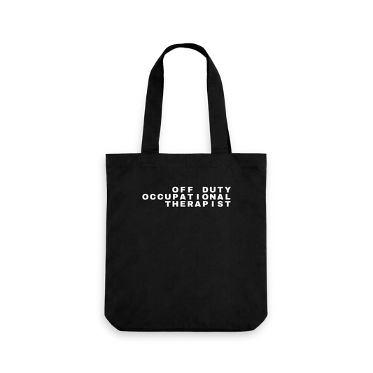 Black Printed Bag Front