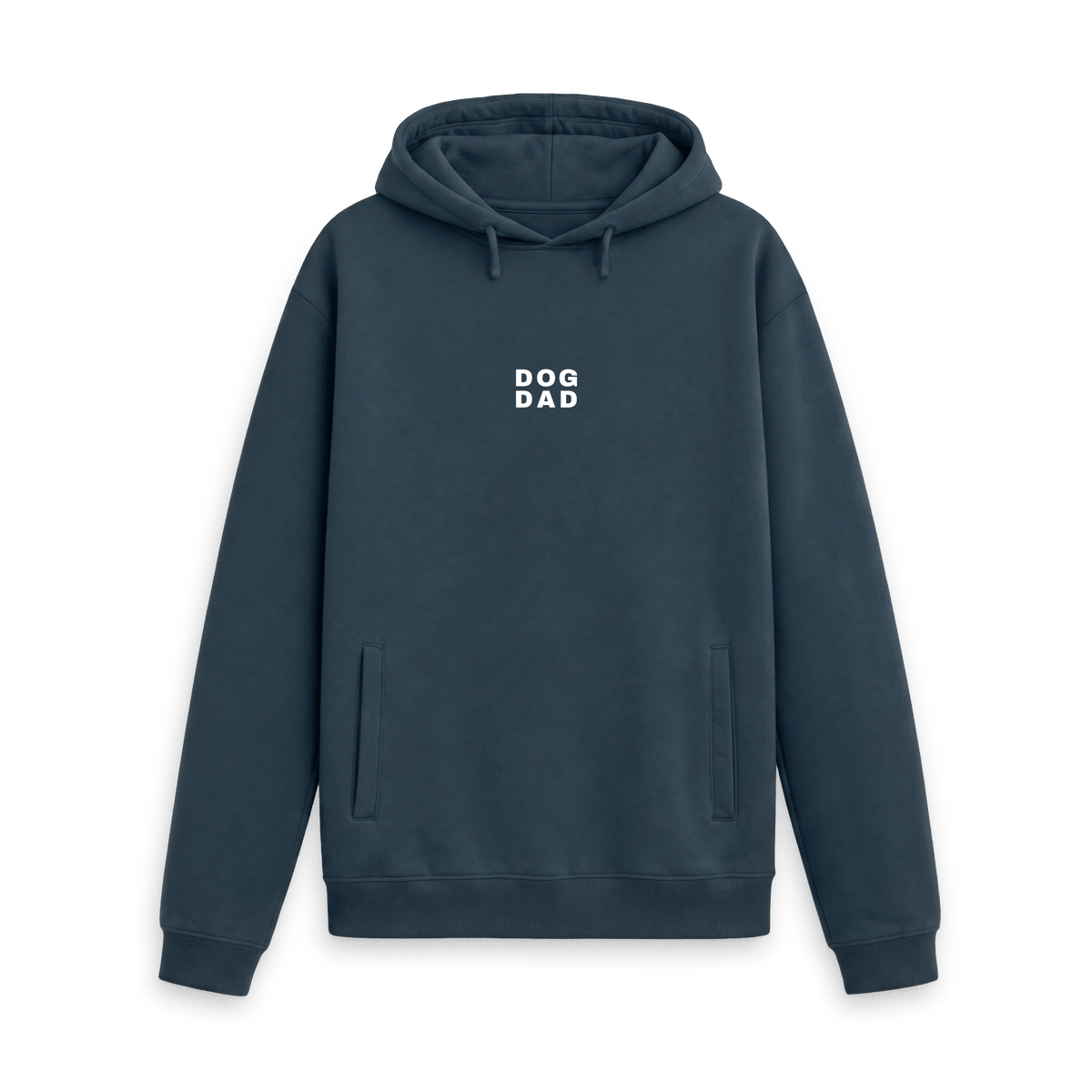 Navy Printed Hoody Front