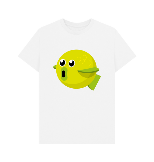 White Organic Cotton Men's Fish T-Shirt