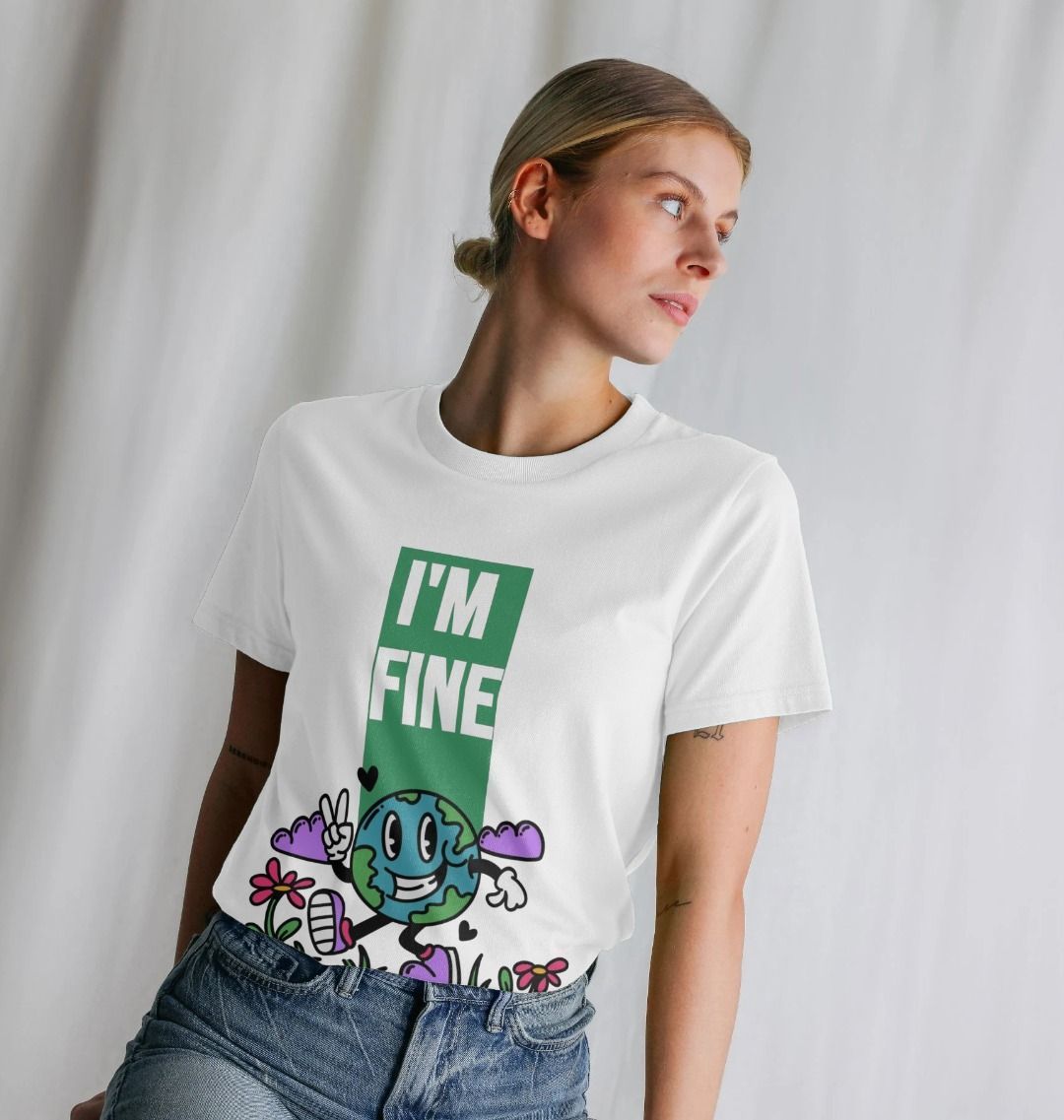 Organic Cotton I'm fine Women's T-Shirt