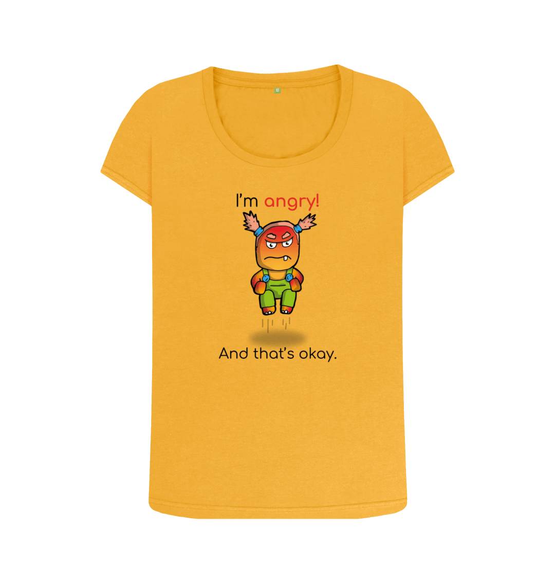 Mustard Printed T-shirt Front