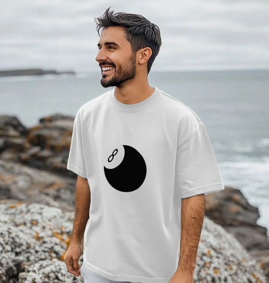 Organic Cotton Oversized 8 Ball Men's T-Shirt