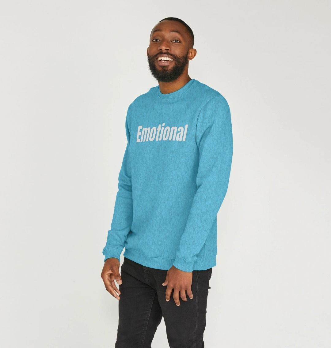 Recycled Cotton Men's Mental Health Sweatshirt "Emotional"