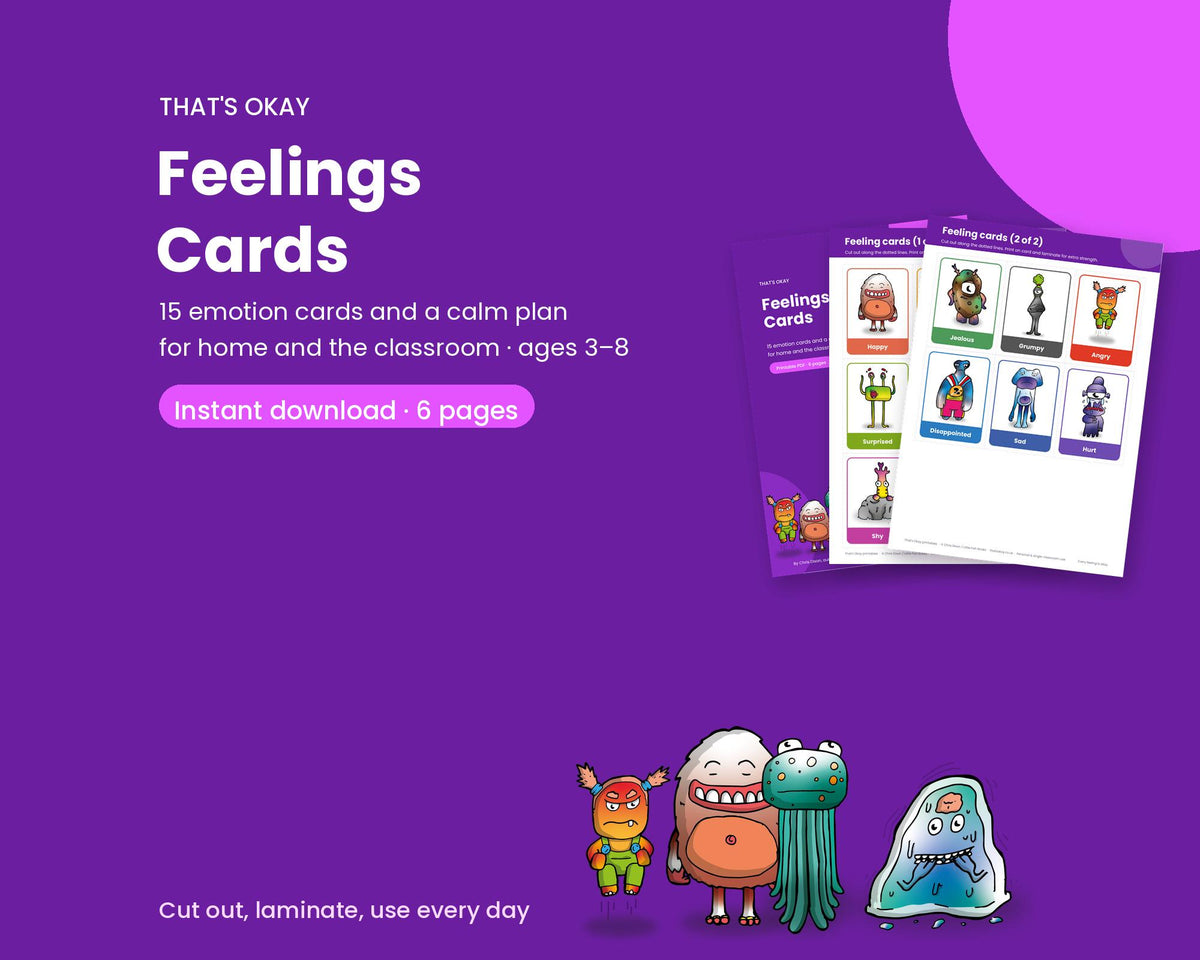 Feelings Cards (Printable PDF Download)