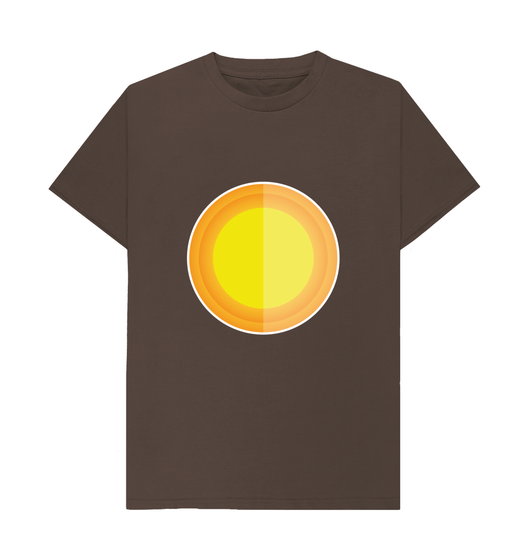 Chocolate Organic Cotton Men's Mental Health T-Shirt Sun