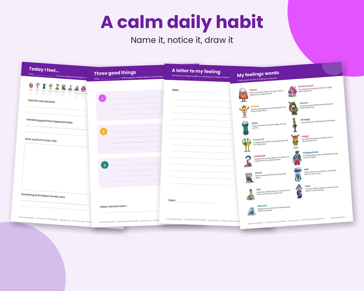 Feelings Journal (Printable PDF Download)