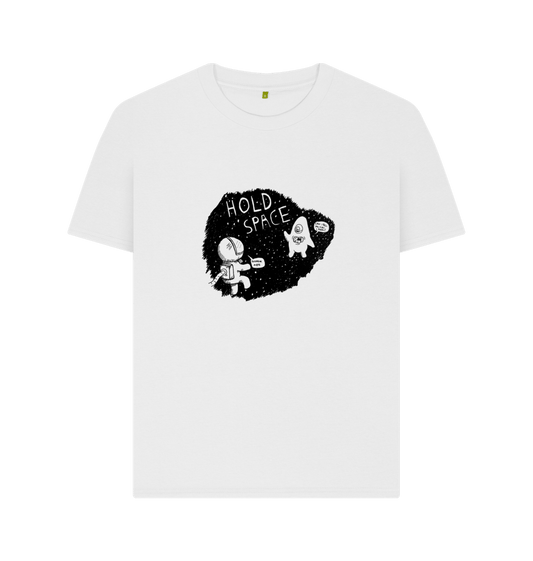 White Hold Space Organic Woman's T-shirt