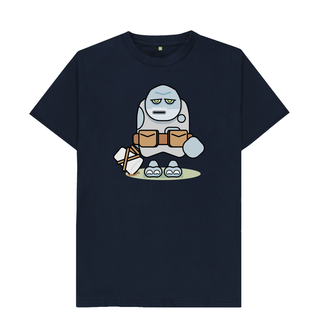 Navy Blue Organic Cotton Troll Orc Men's T-Shirt