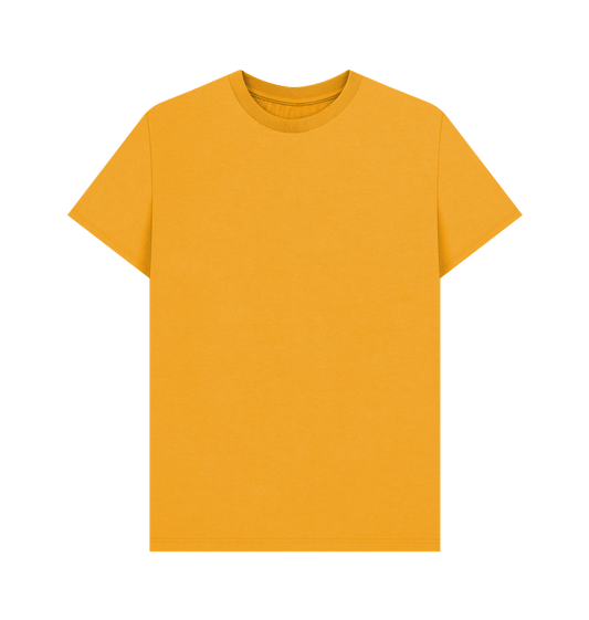 Mustard Mustard Yellow Plain Organic Men's T-Shirt