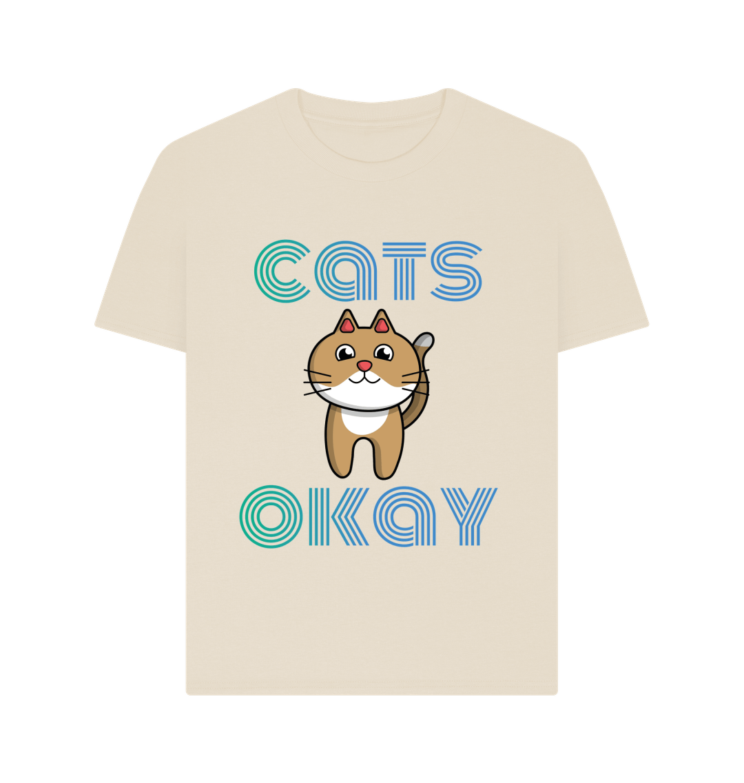 Oat Organic Cotton Cats Okay Mental Health Women's T-Shirt