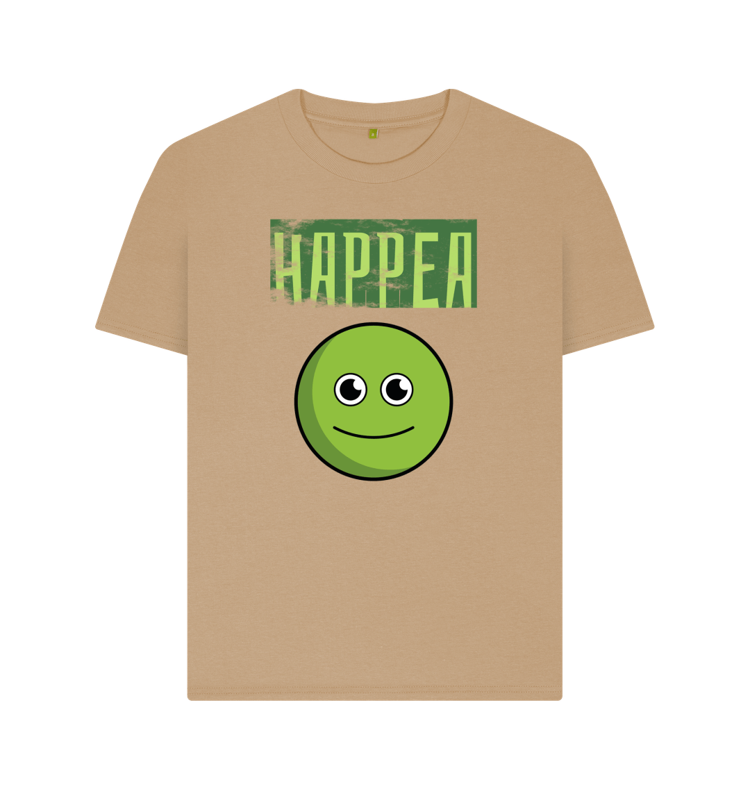 Sand Organic Cotton Happea Mental Health Women's T-Shirt