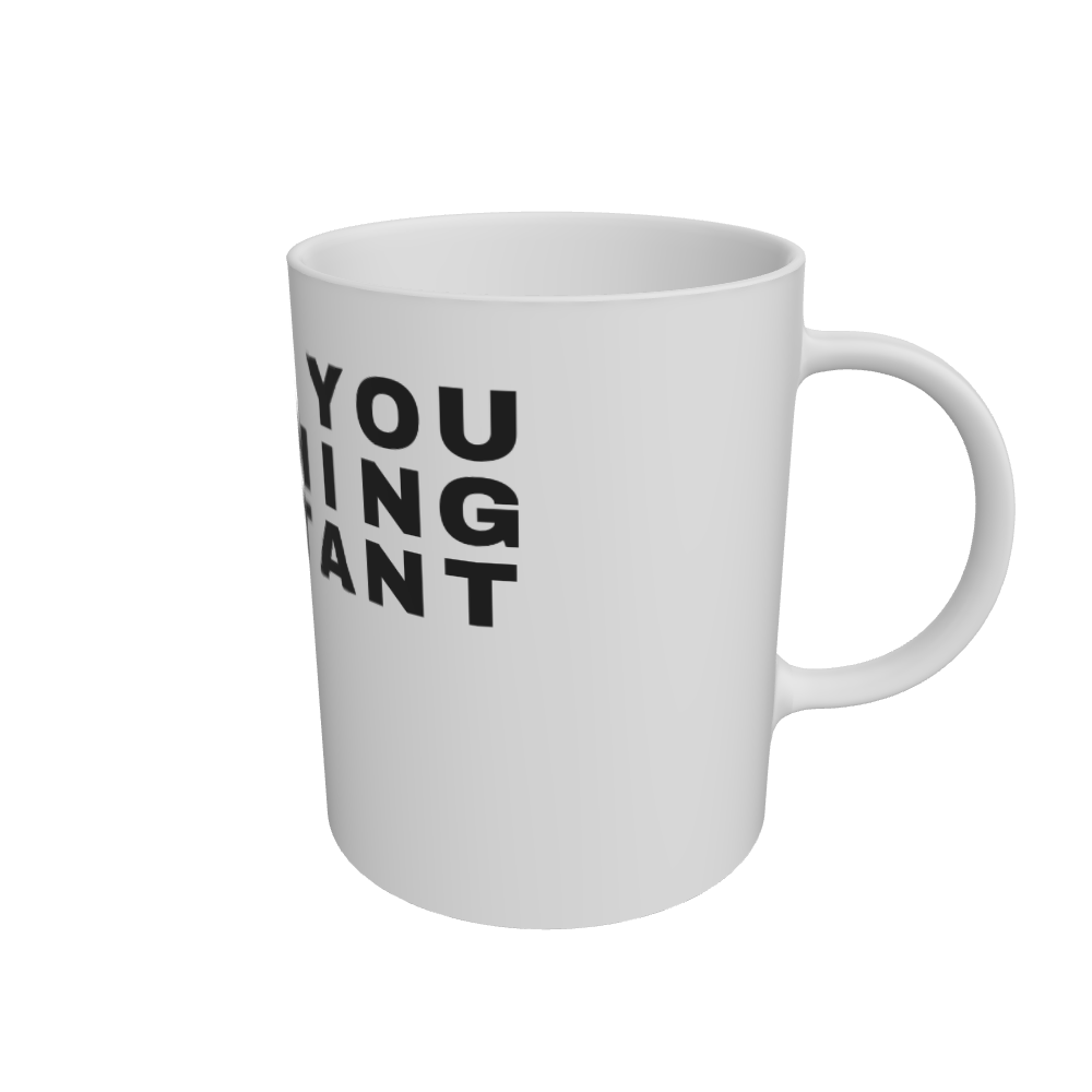White Mug Front