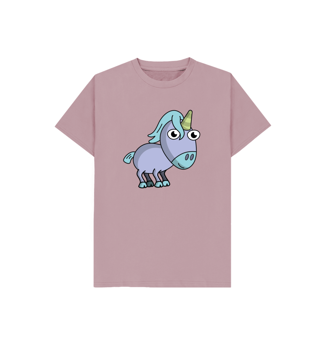 Mauve Unicorn Organic Cotton Children's T-shirt