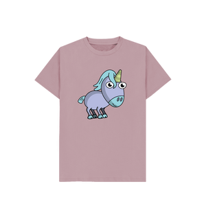 Mauve Unicorn Organic Cotton Children's T-shirt