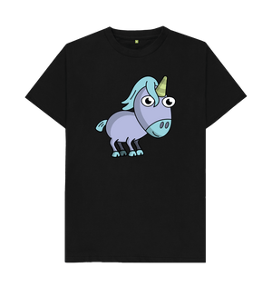 Black Unicorn Organic Cotton Men's T-shirt