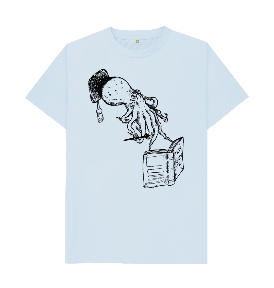 Sky Blue Octopus Organic T-Shirt Men's