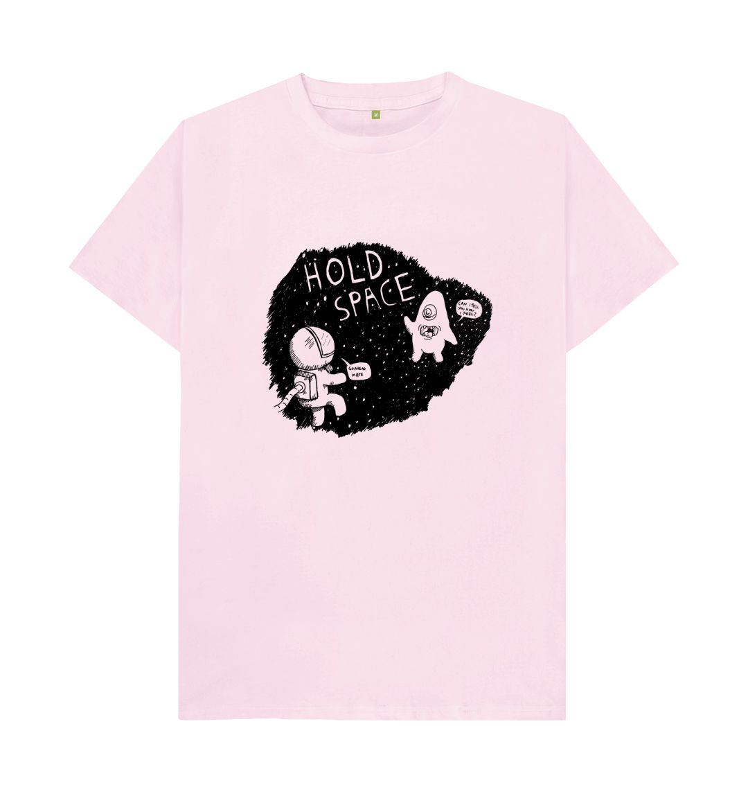 Pink Hold Space Organic T-Shirt Men's